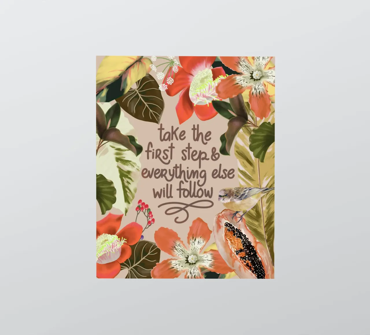 Take the first step adesivo da anisillustration