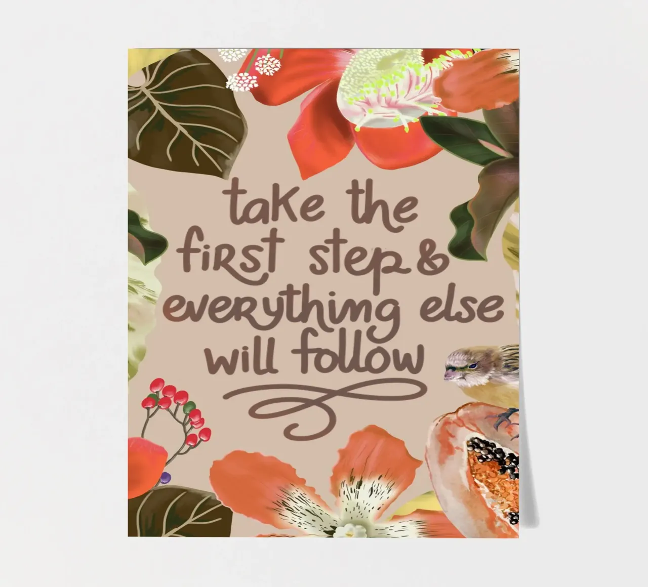 Take the first step foglio adesivo da anisillustration
