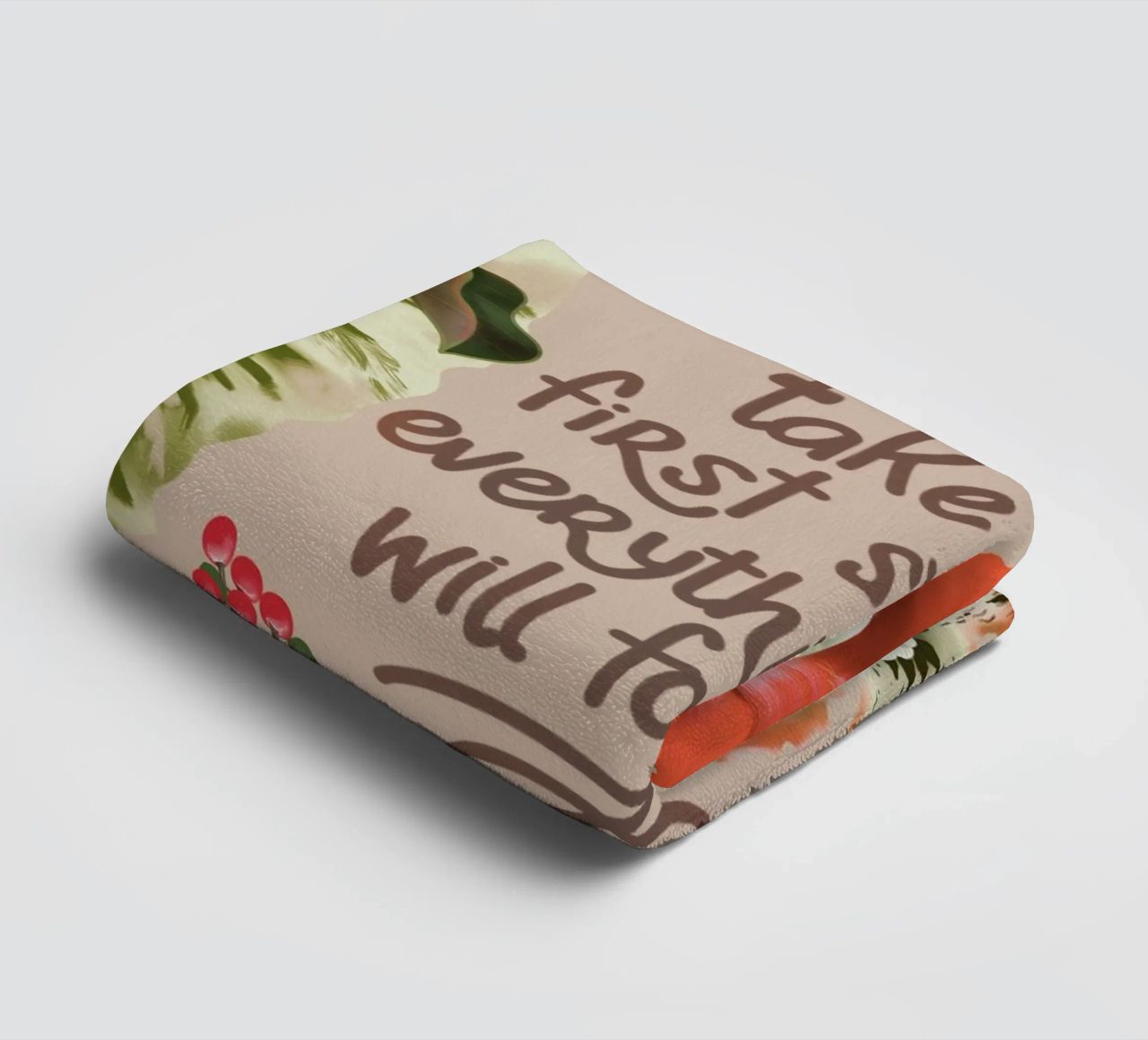 Take the first step towel by anisillustration