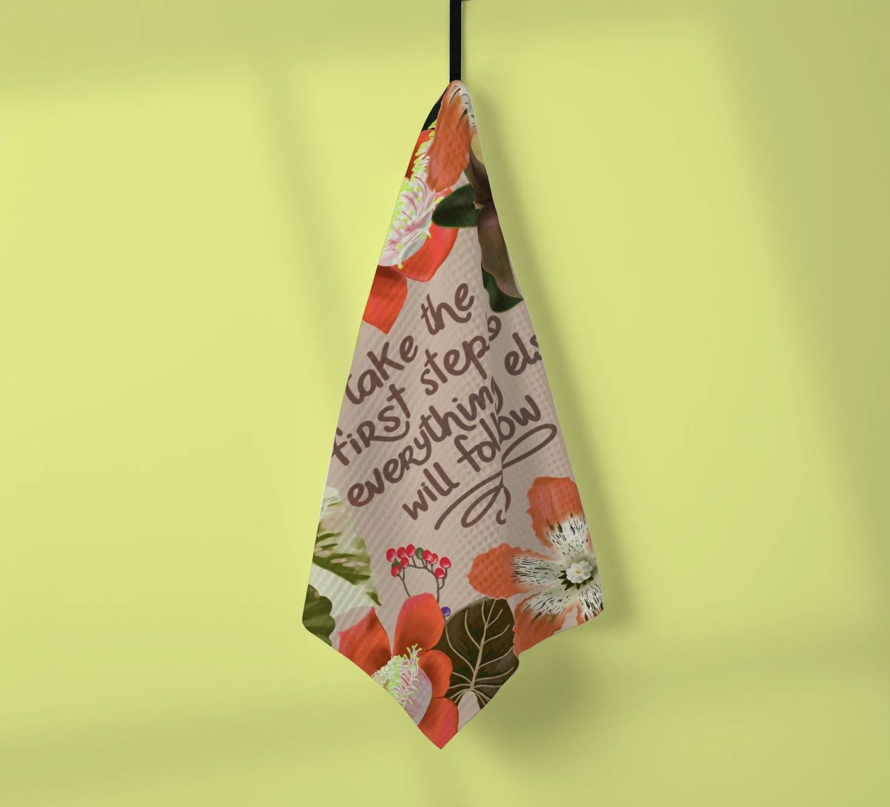 Take the first step tea towel by anisillustration