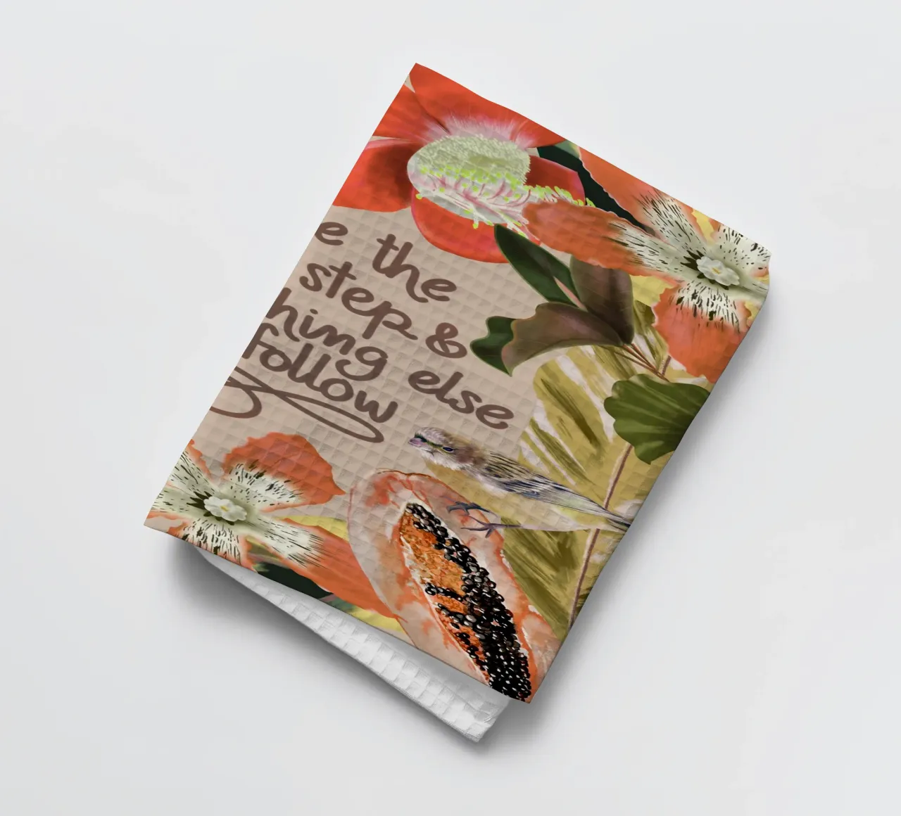 Take the first step torchon de anisillustration