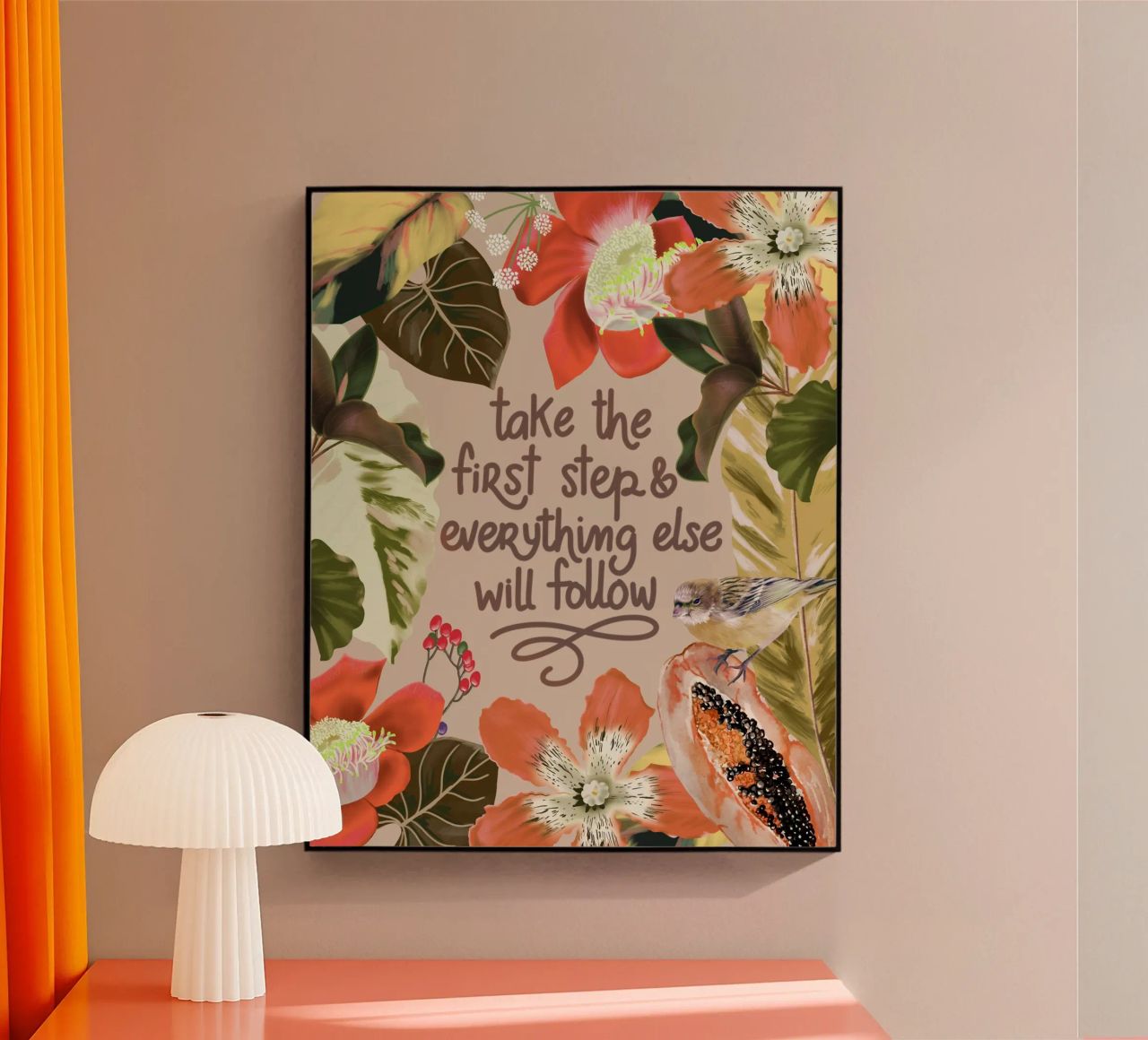 Take the first step plexiglass da anisillustration