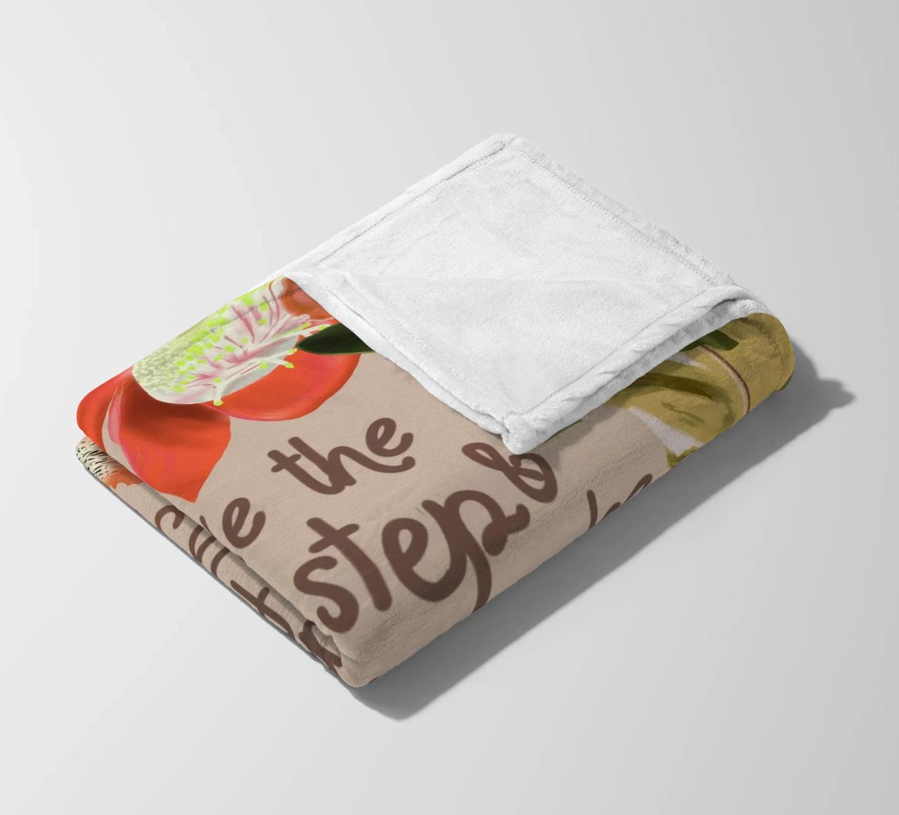 Take the first step fleece blanket by anisillustration
