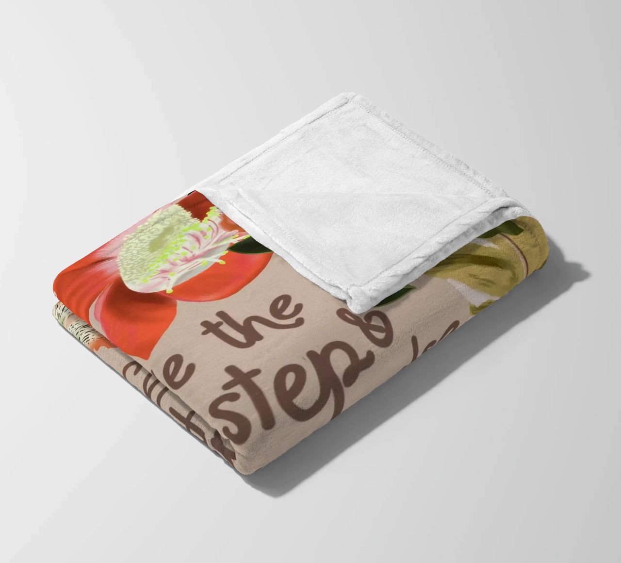 Take the first step fleece blanket by anisillustration
