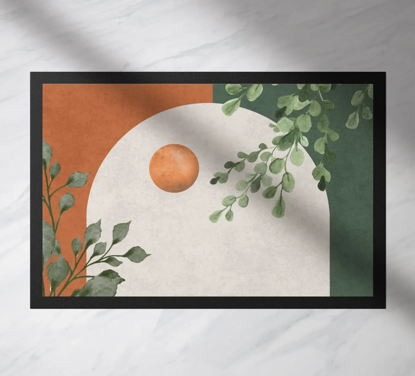 Paesaggio arcuato e sereno zerbino da DesignArt