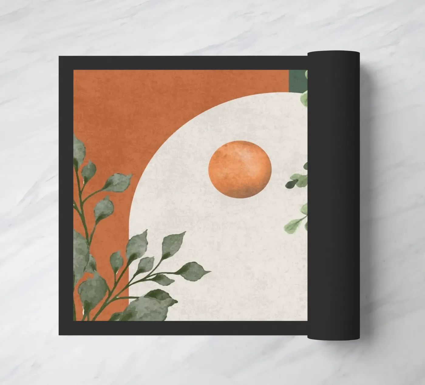 Paesaggio arcuato e sereno zerbino da DesignArt