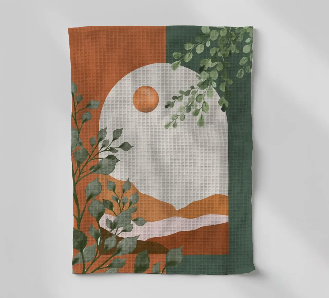 Serene Archscape tea towel by DesignArt