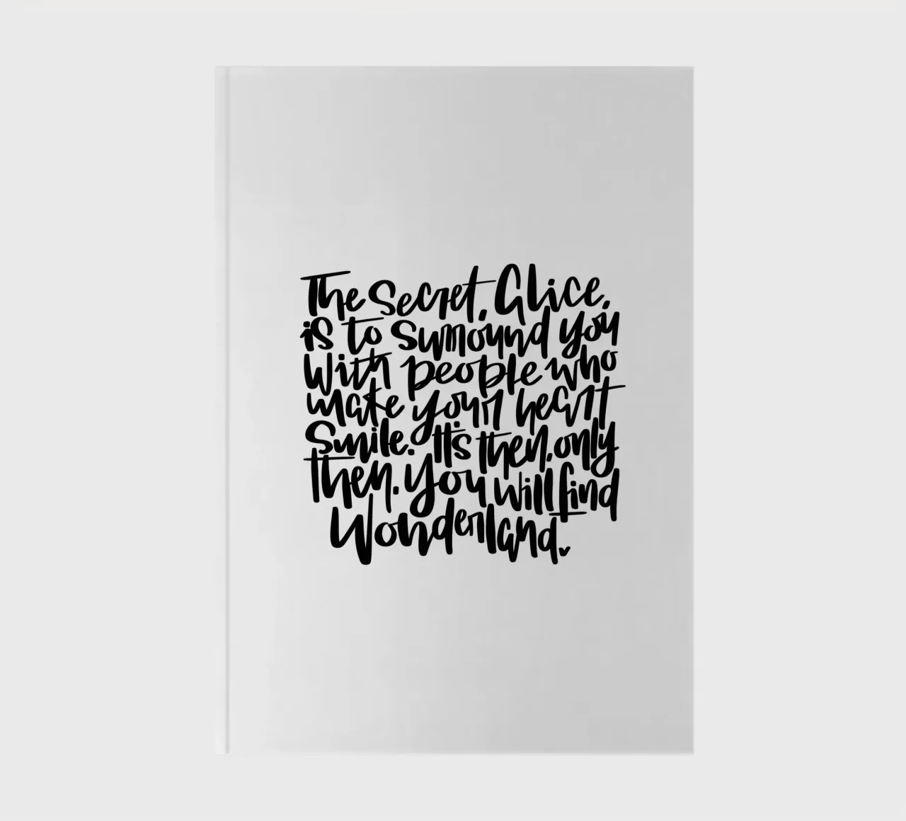 Alice in Wonderland notebook by LIMITED EDITION LETTERS