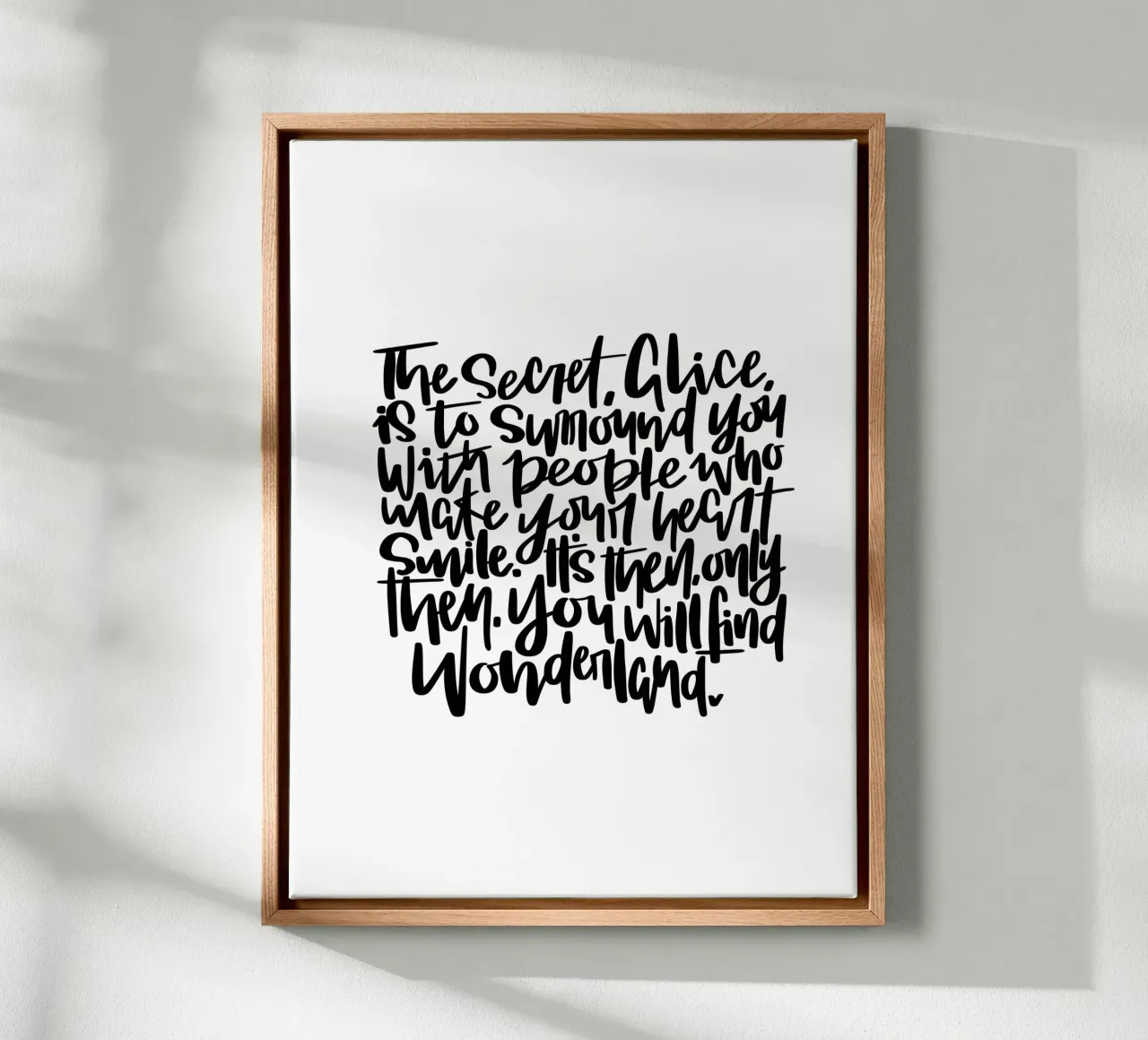Alice in Wonderland canvas by LIMITED EDITION LETTERS