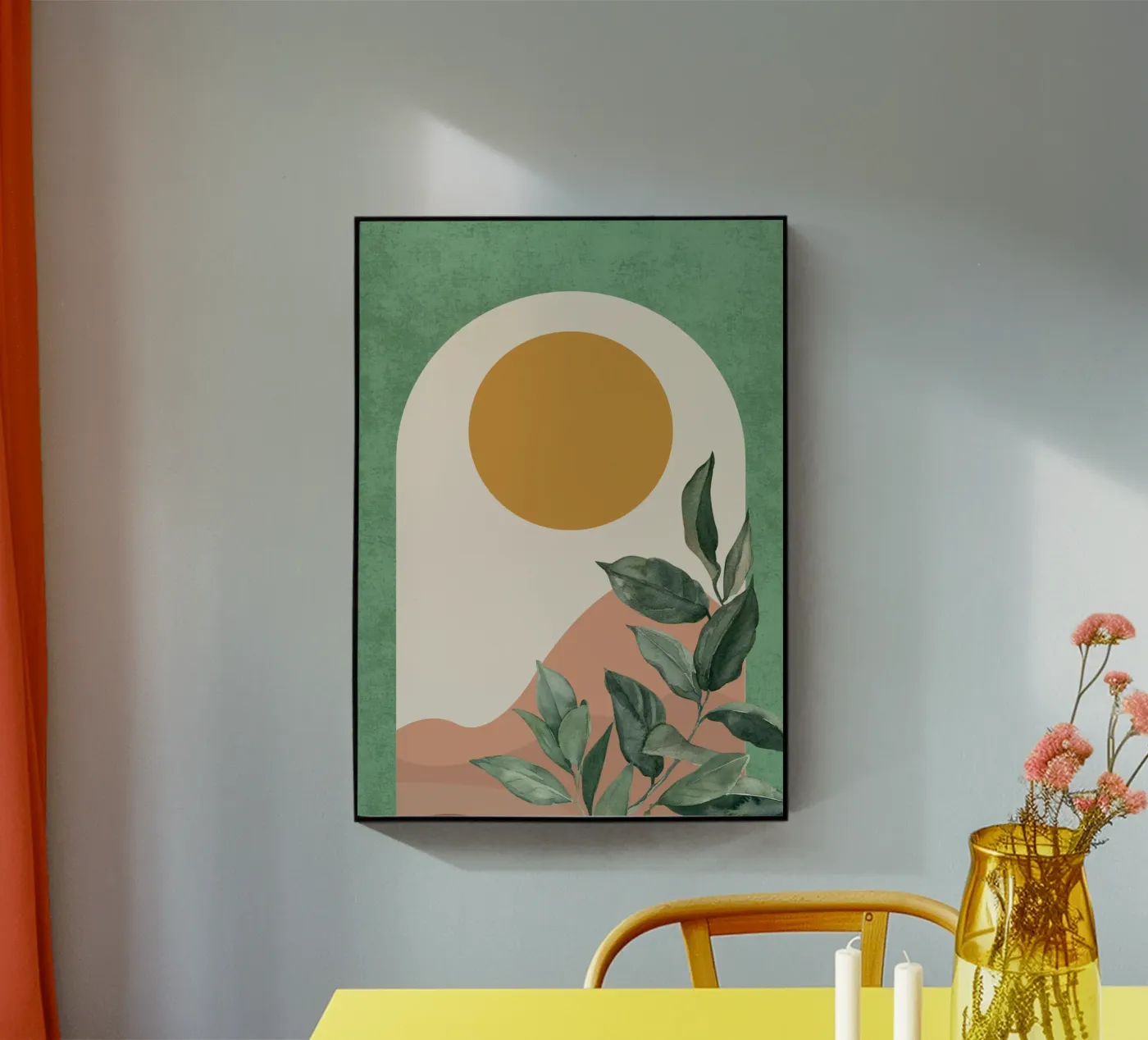 Boho Moonrise acrylic glass by DesignArt