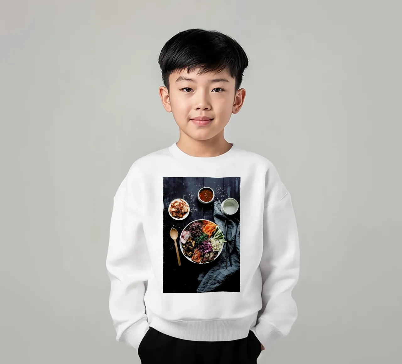 Bibimbap felpa bambino da Eat this