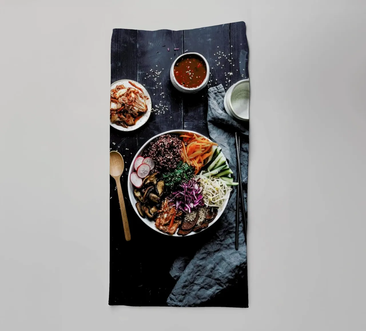 Bibimbap asciugamano da bagno da Eat this