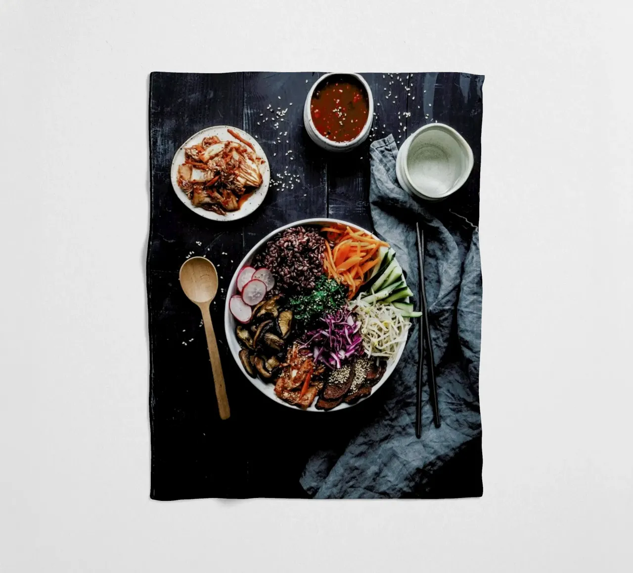 Bibimbap plaid polaire de Eat this