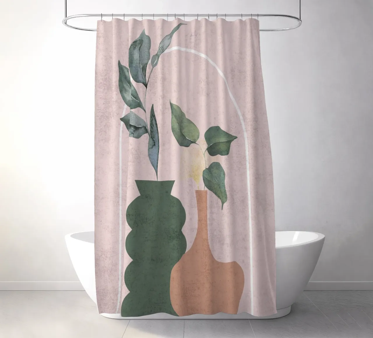 Botanici minimalisti tenda da doccia da DesignArt