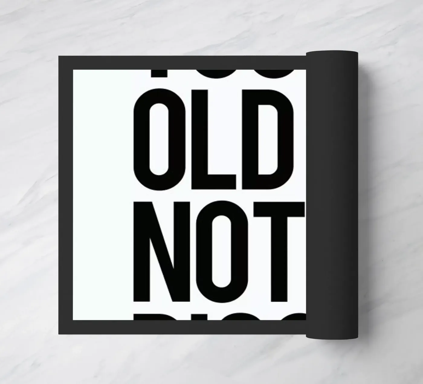 Too old deurmat van Studio One