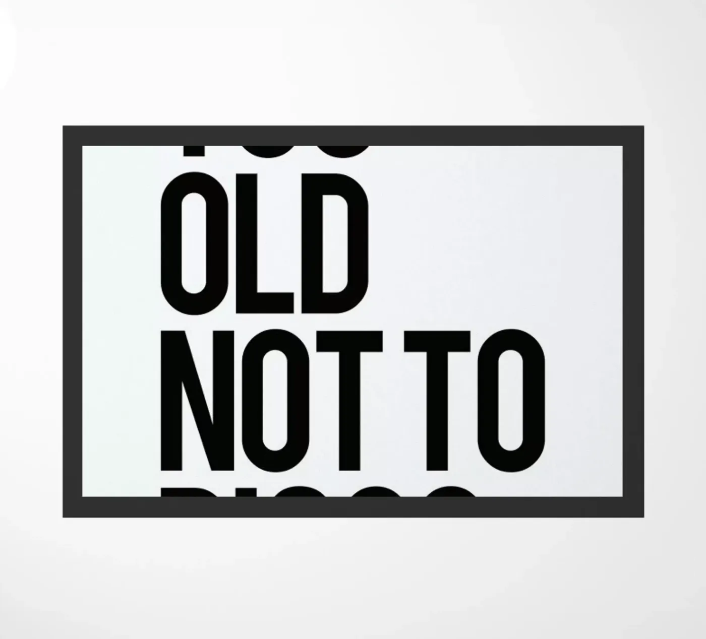 Too old zerbino da Studio One