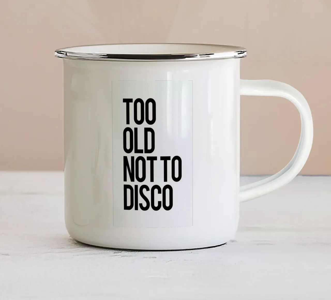 Too old tazza in smalto da Studio One