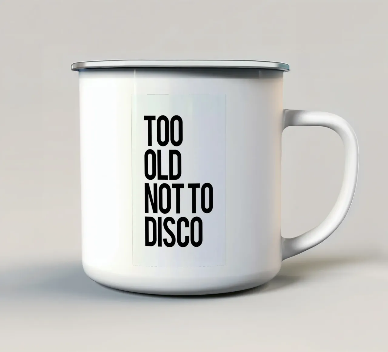 Too old tazza in smalto da Studio One