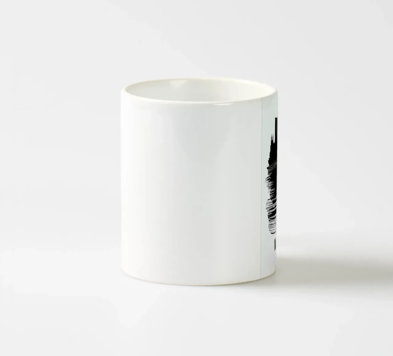 Marseilles Skyline Brush Stroke tazza in ceramica da Naxart