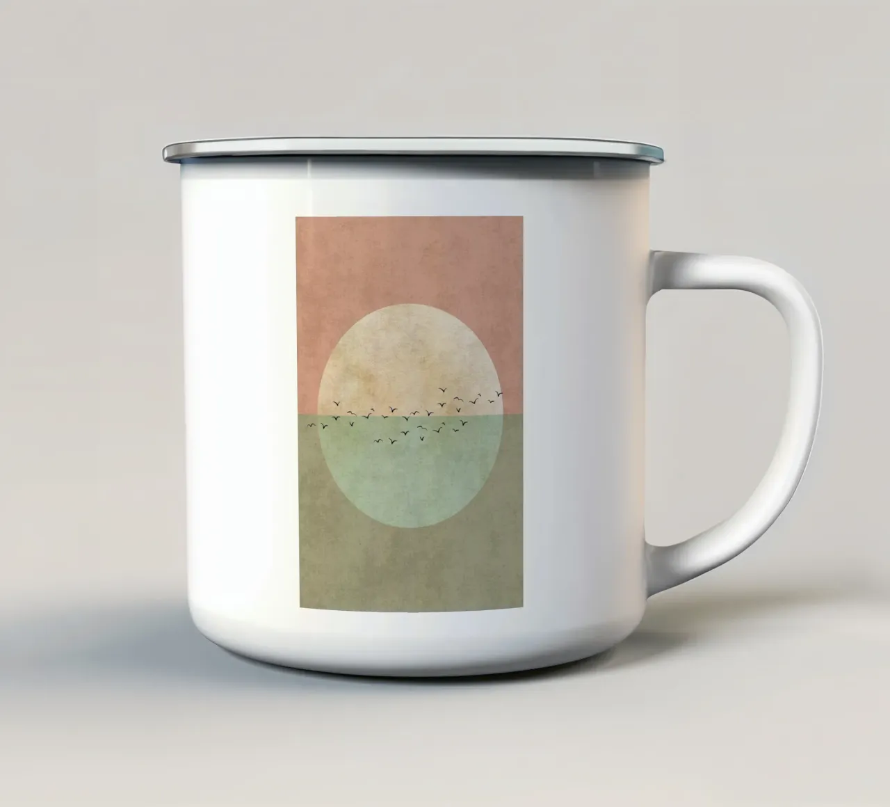 Alba serena tazza in smalto da DesignArt