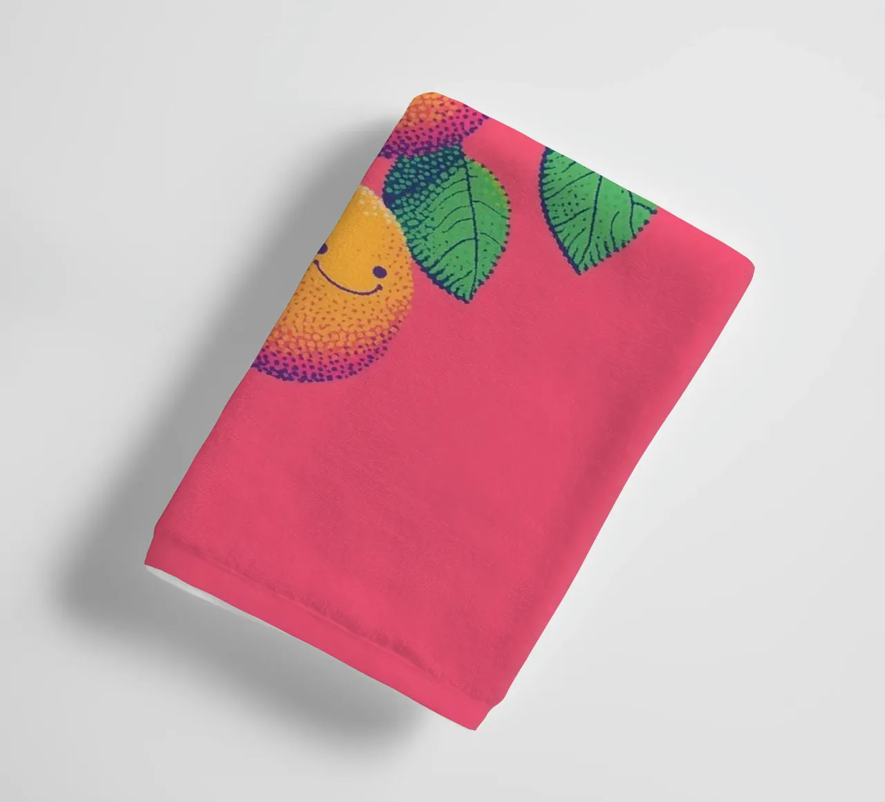 What if Lemons Smile? Funny Smiling Face Fruit Pop Art towel by Kaji