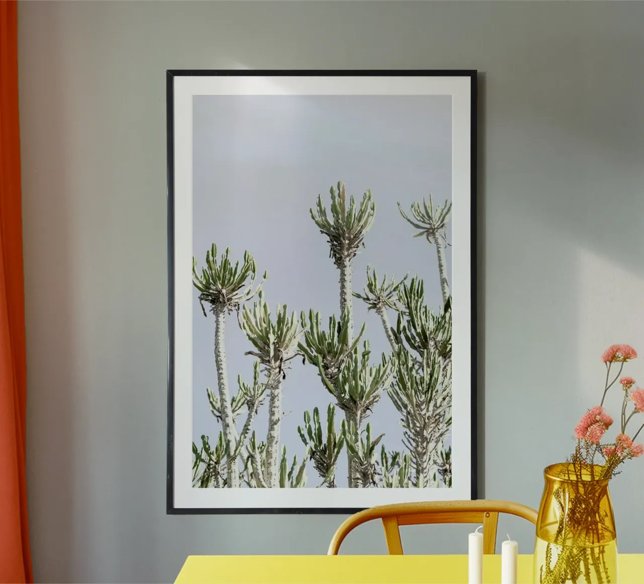 Tankwa Euphorbia 2 poster con telaio in legno da Shot By Clint