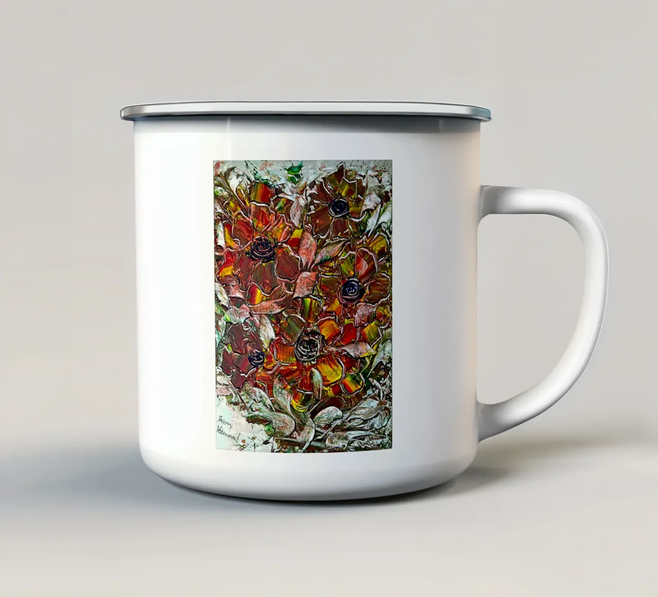 3D DREAM 7 tazza in smalto da Thierry Vobmann Abstract painting
