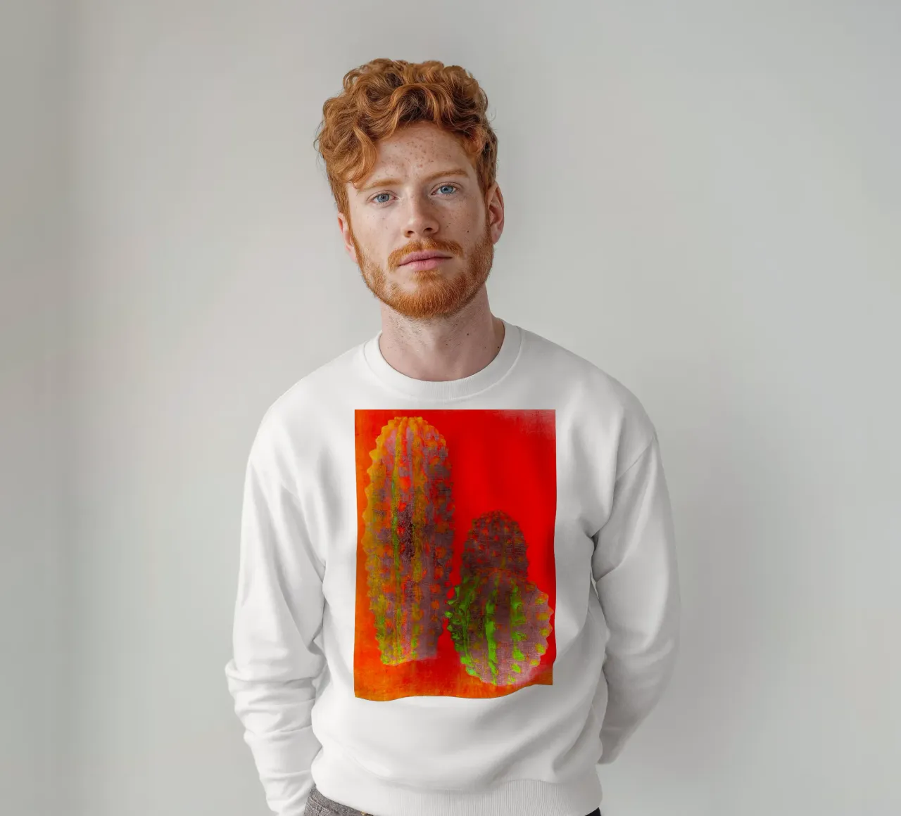 Three cactus sweatshirt by Teresa André