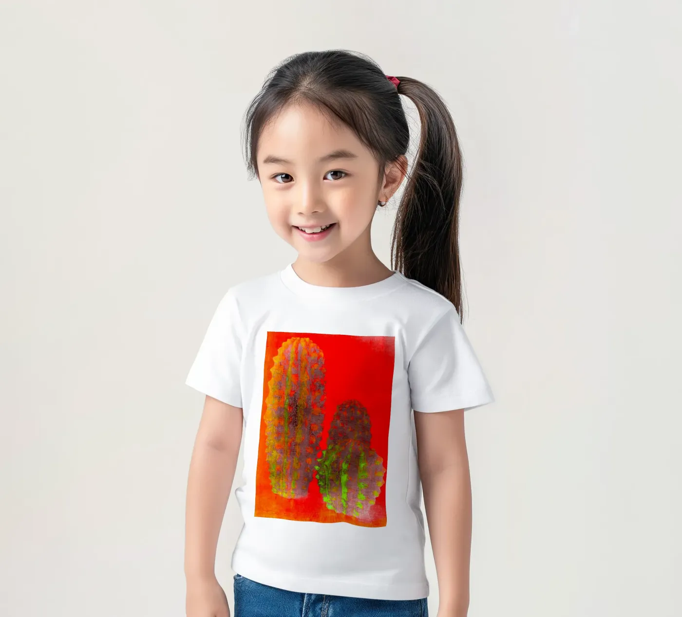 Drie cactussen kinder t-shirt van Teresa André