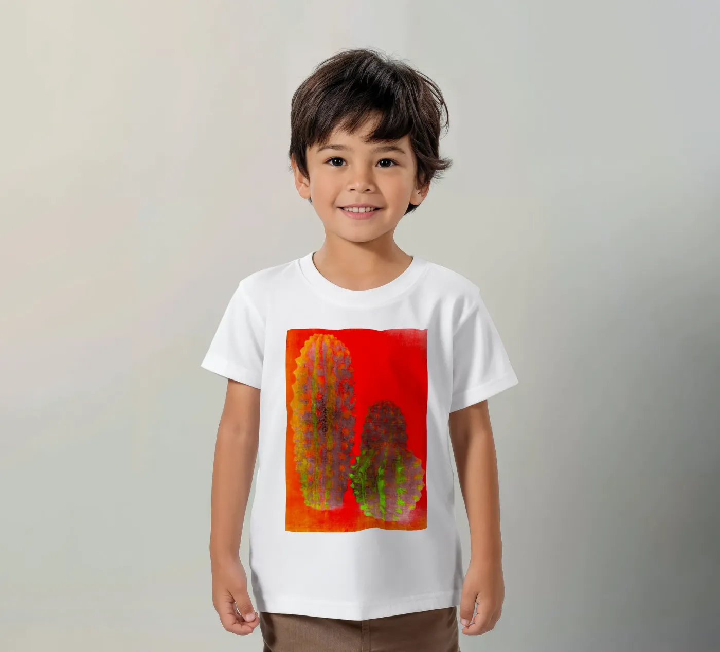 Drie cactussen kinder t-shirt van Teresa André