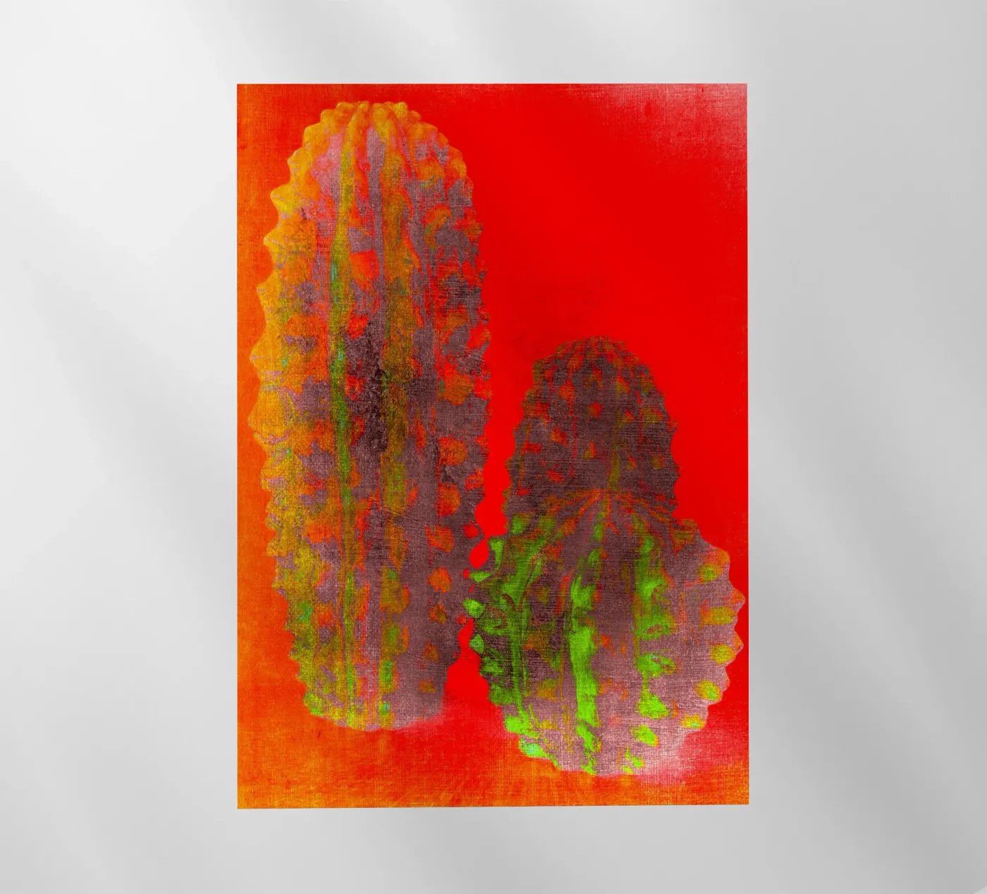Drie cactussen backlit folie van Teresa André