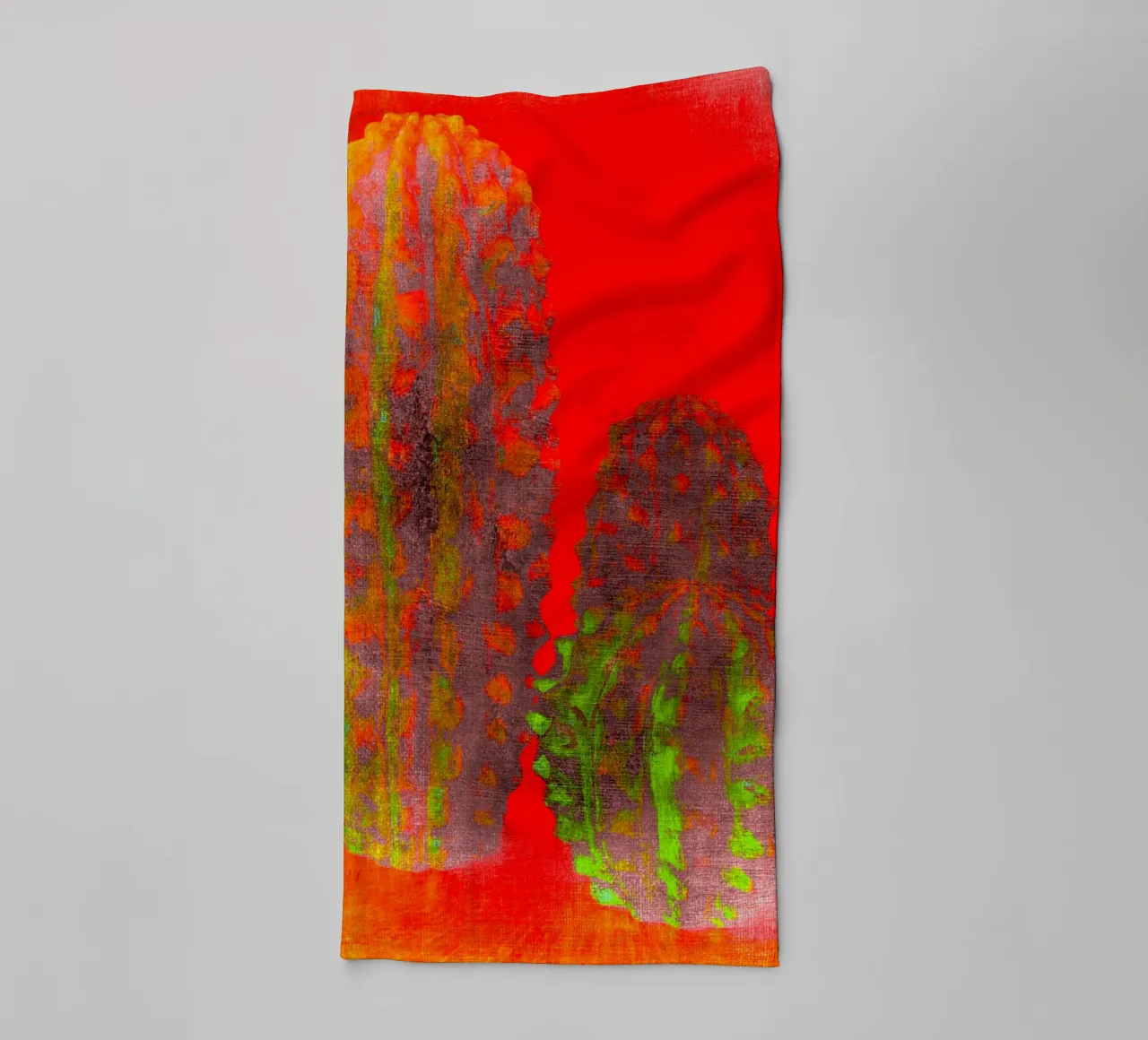 Drie cactussen badhanddoek van Teresa André