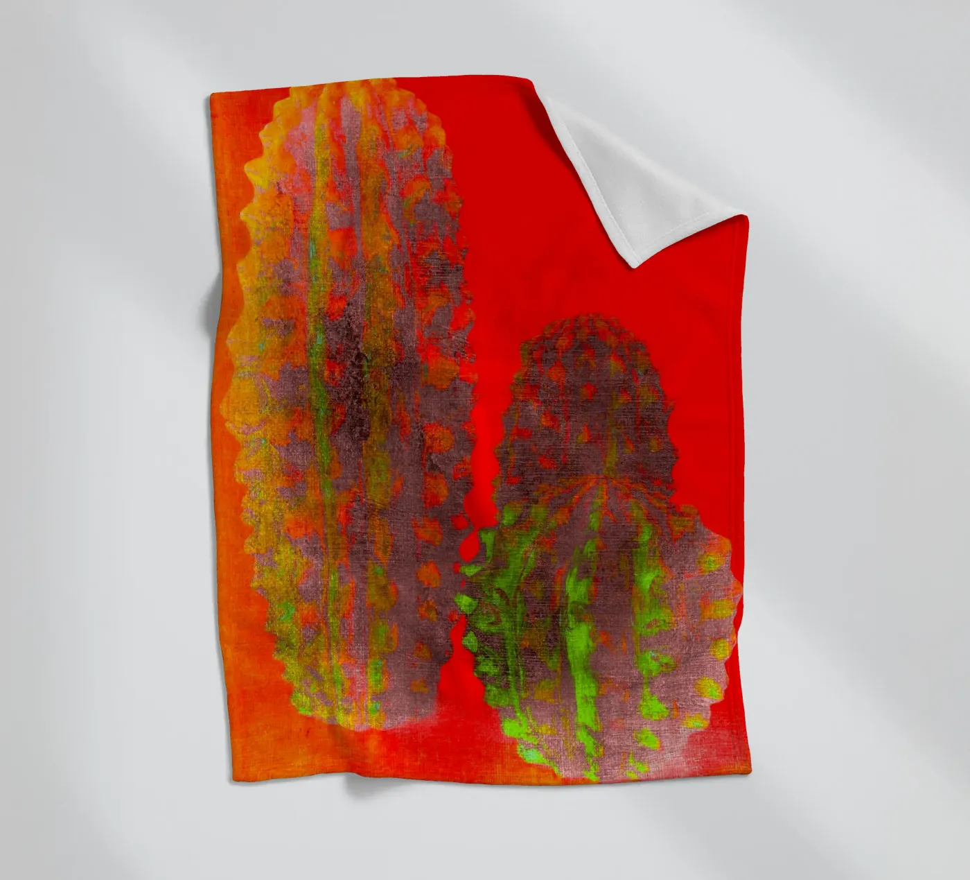 Three cactus plaid polaire de Teresa André