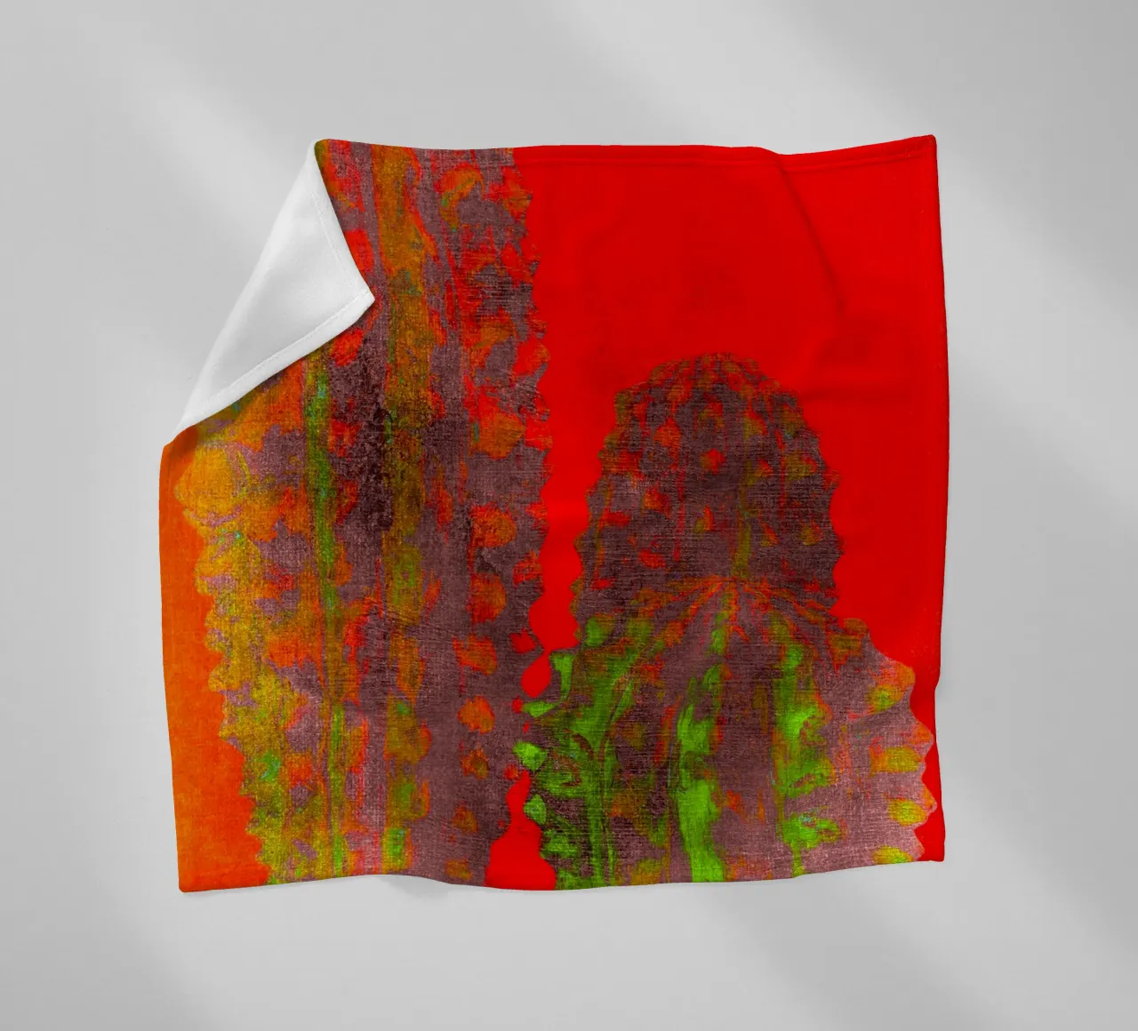 Three cactus fleecedeken van Teresa André