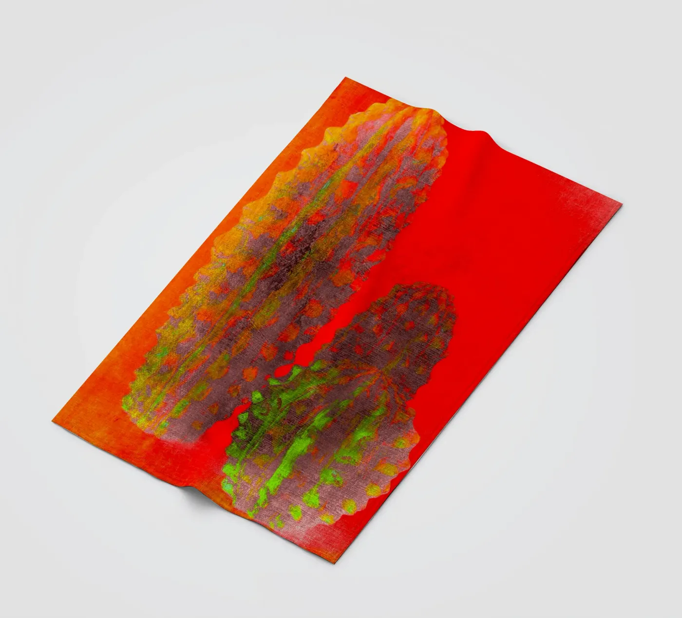 Three cactus plaid polaire de Teresa André