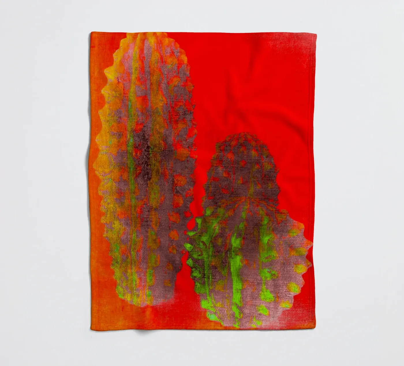 Three cactus plaid polaire de Teresa André