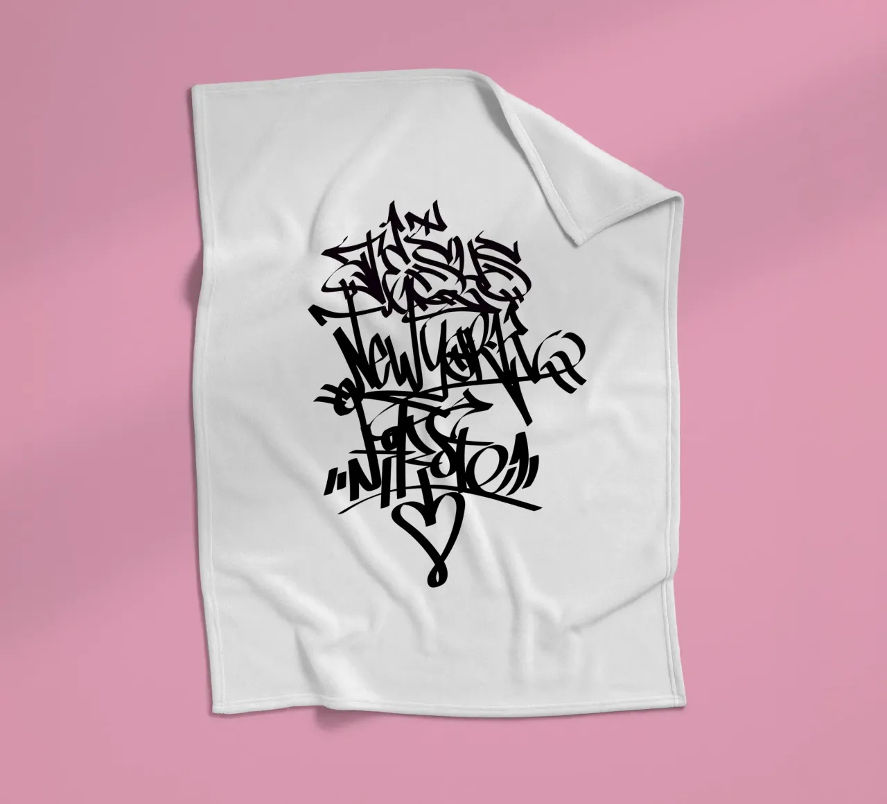 New York Graffiti coperta in pile da Flo Klein