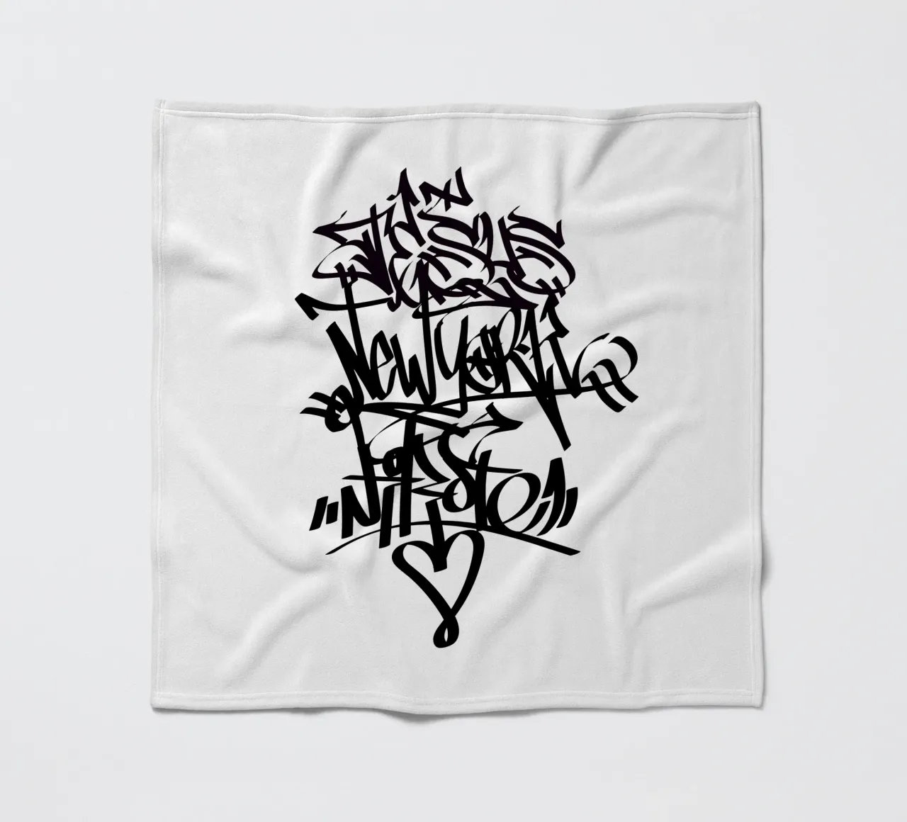 New York Graffiti coperta in pile da Flo Klein