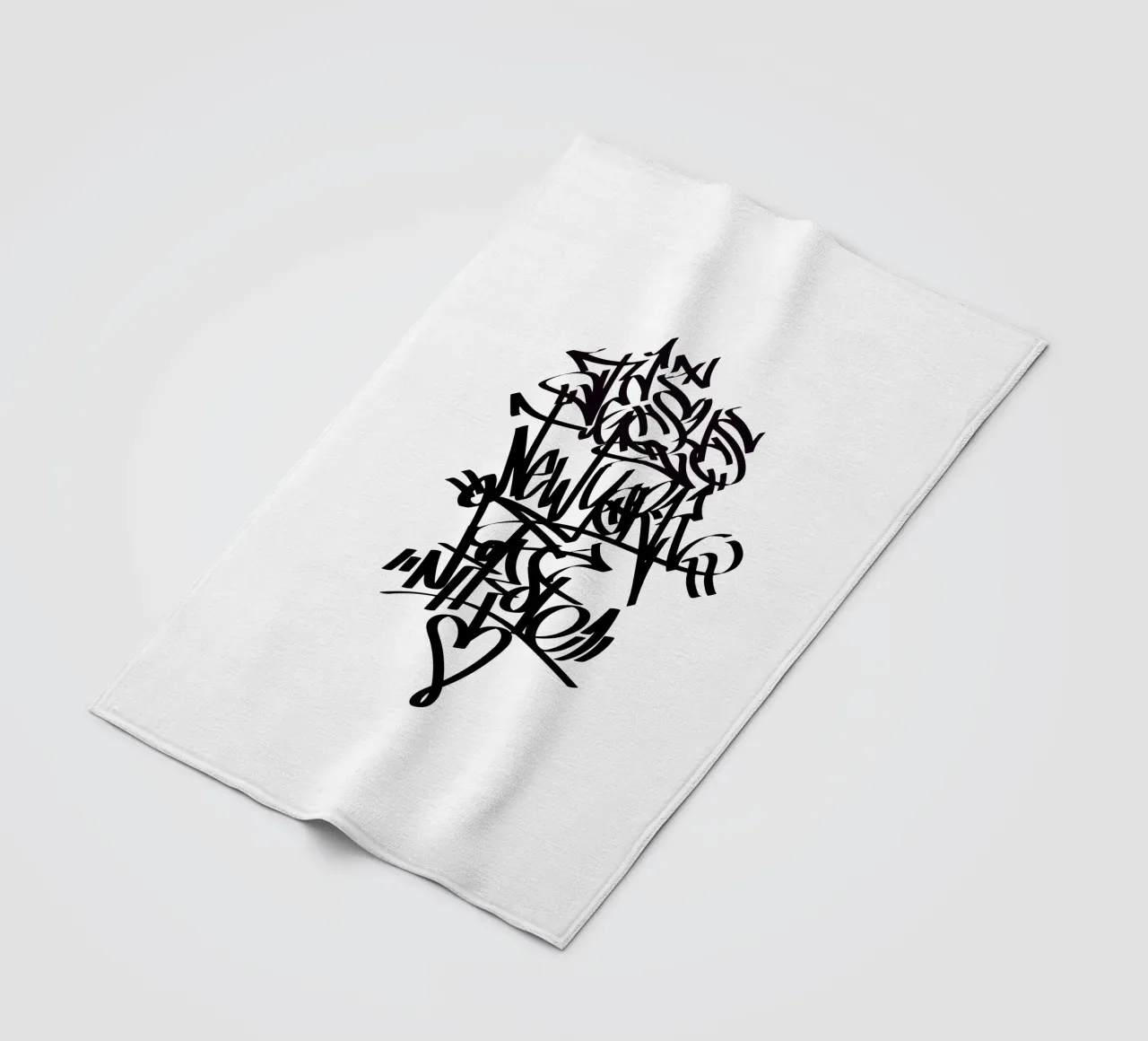 New York Graffiti coperta in pile da Flo Klein