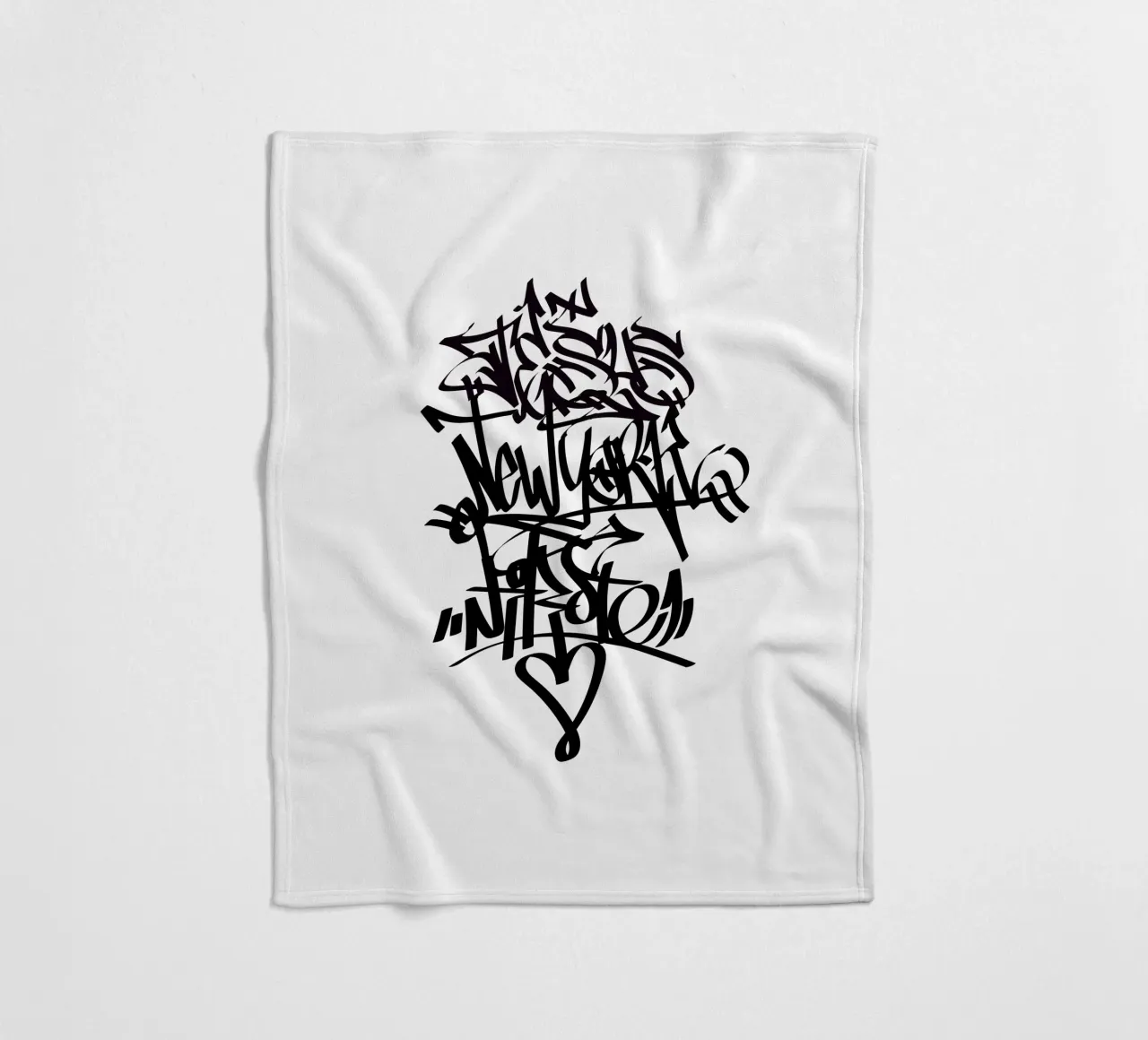 New York Graffiti coperta in pile da Flo Klein