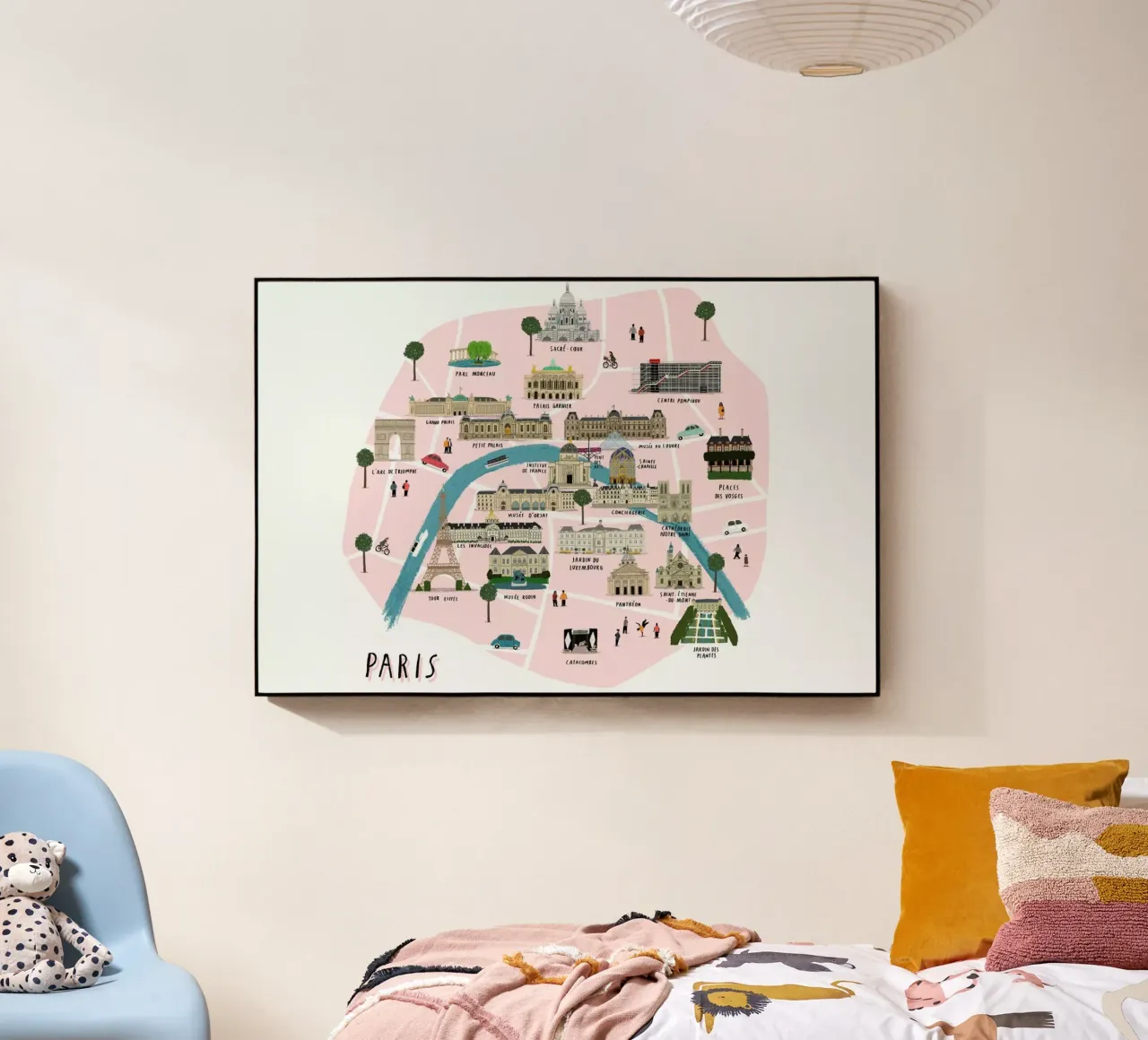 Paris Map plexiglas de Alex Foster