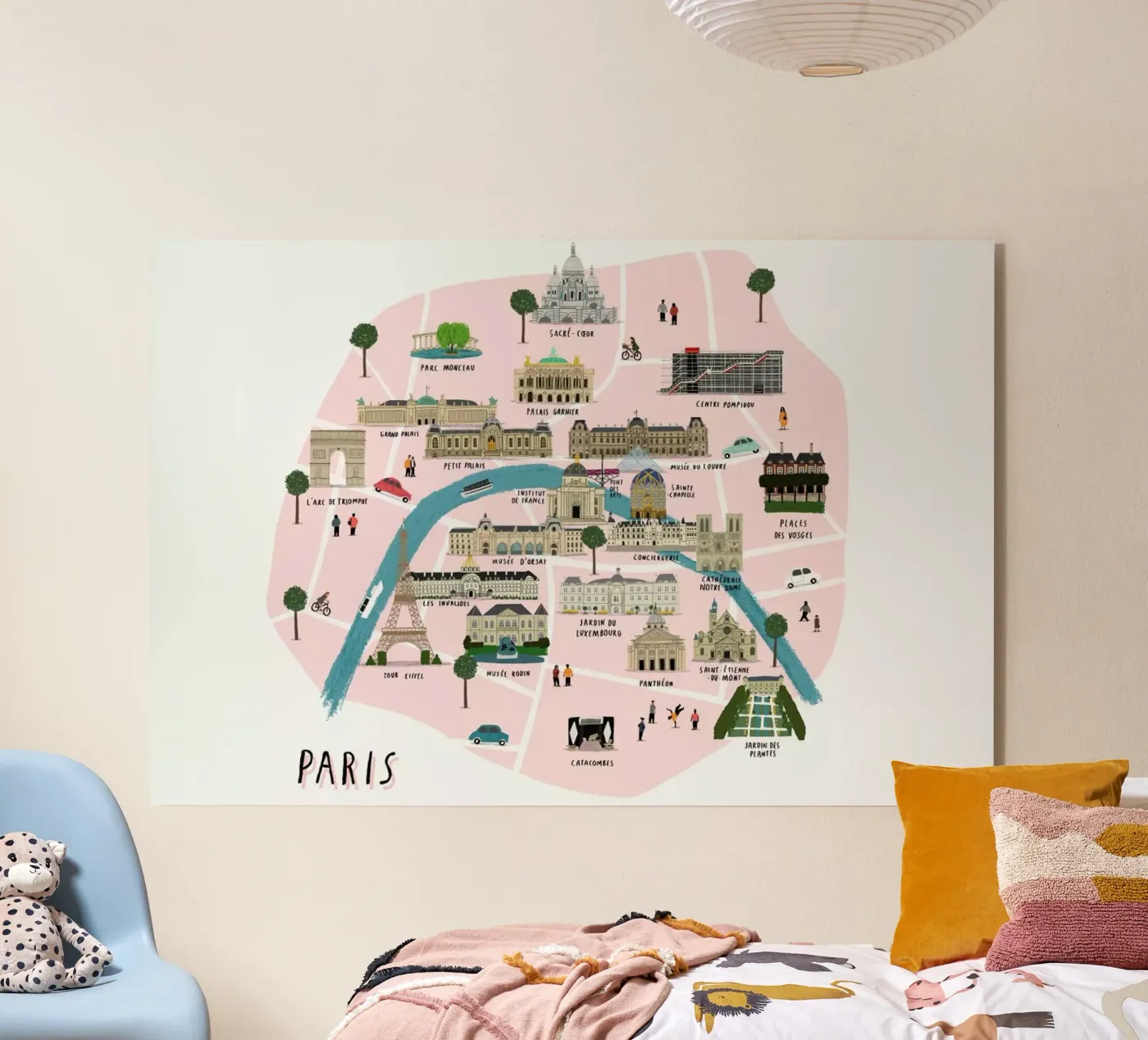 Paris Map plexiglas de Alex Foster