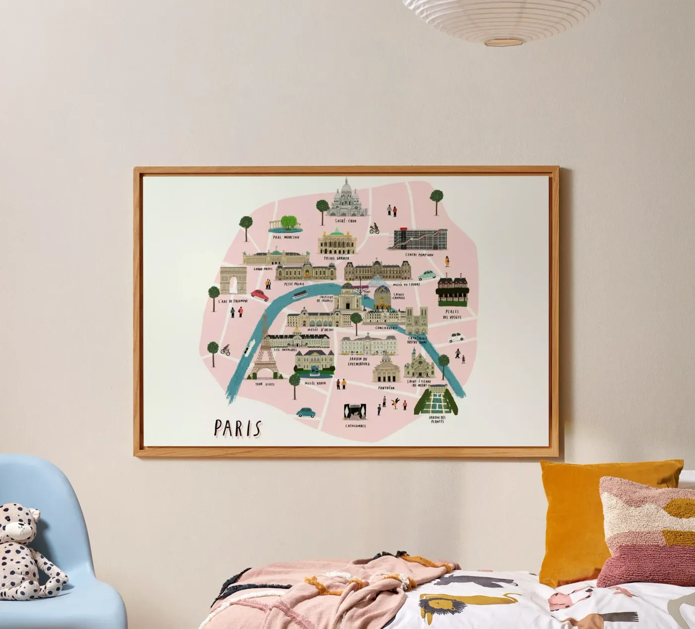 Paris Map forex plate by Alex Foster