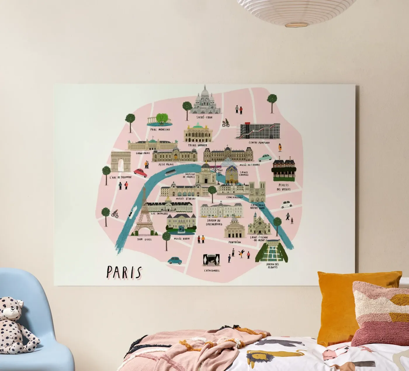 Paris Map forex plate by Alex Foster