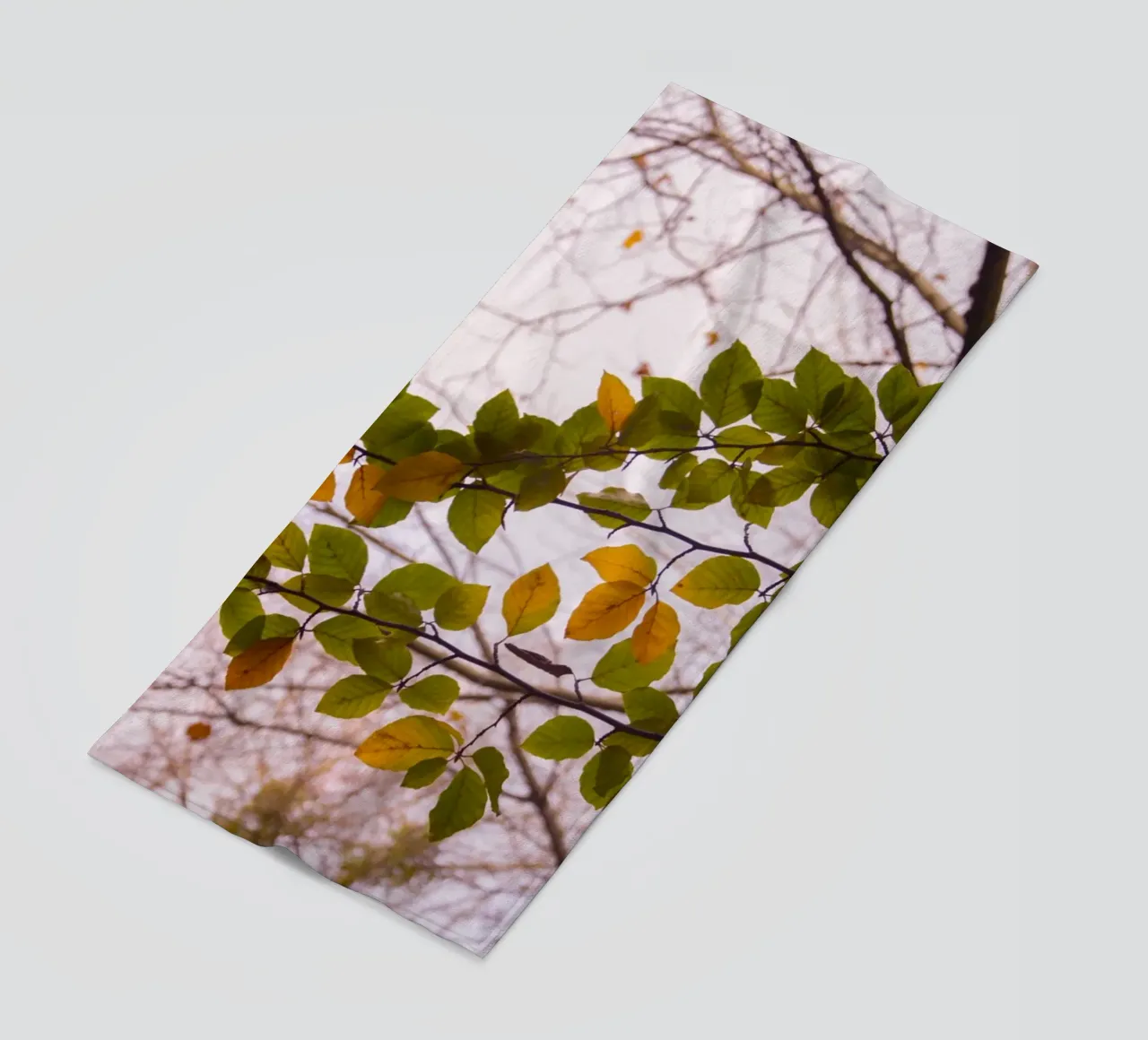 Tree branch beach towel by Teresa André