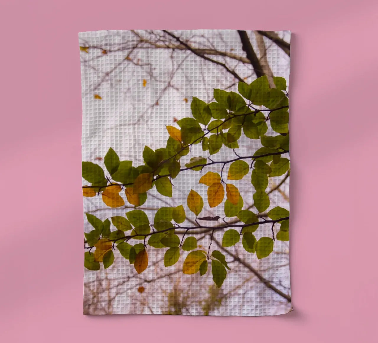 Tree branch tea towel by Teresa André