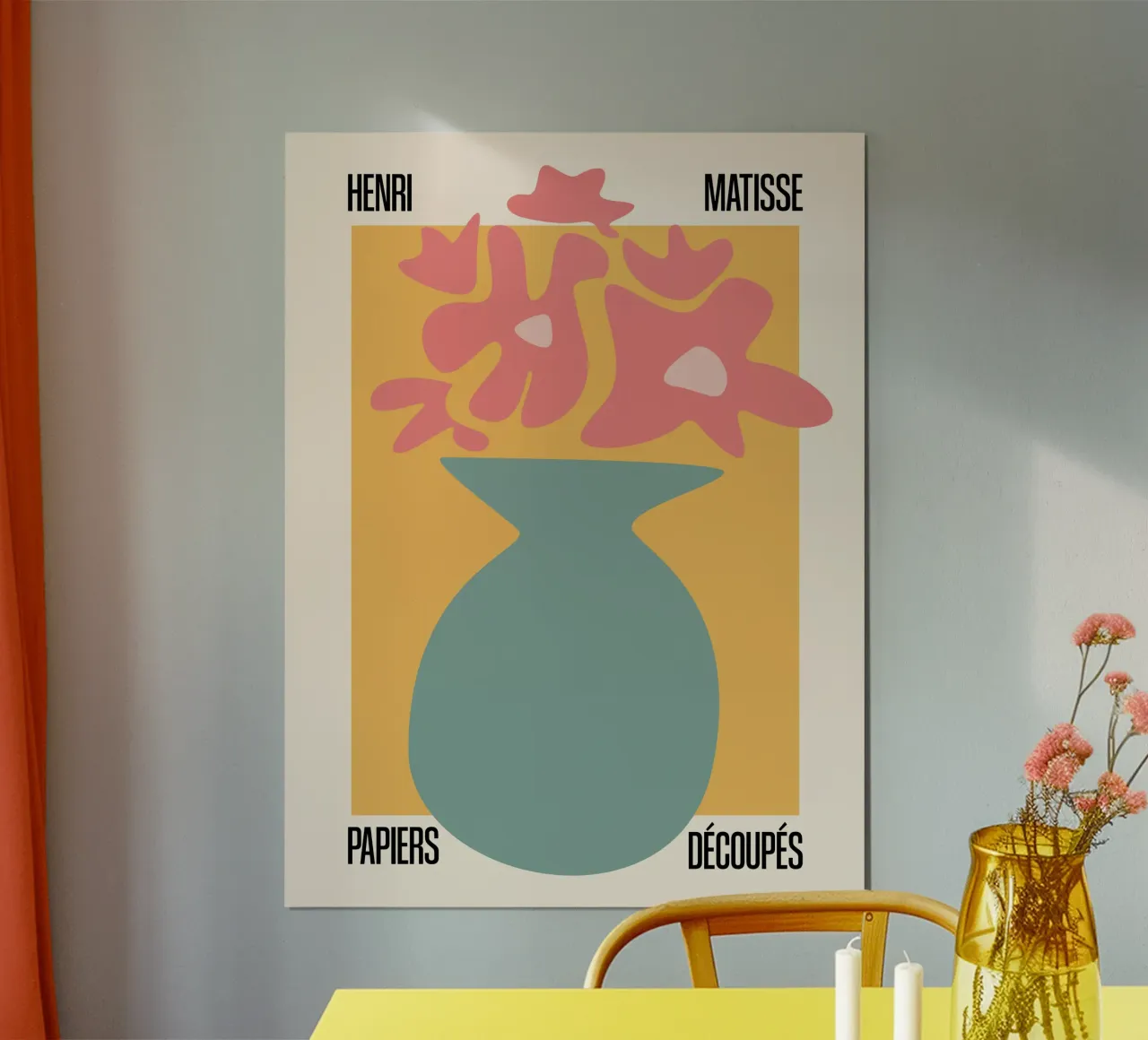 Matisse uitsparing - Bloemenharmonie poster van SMPLE