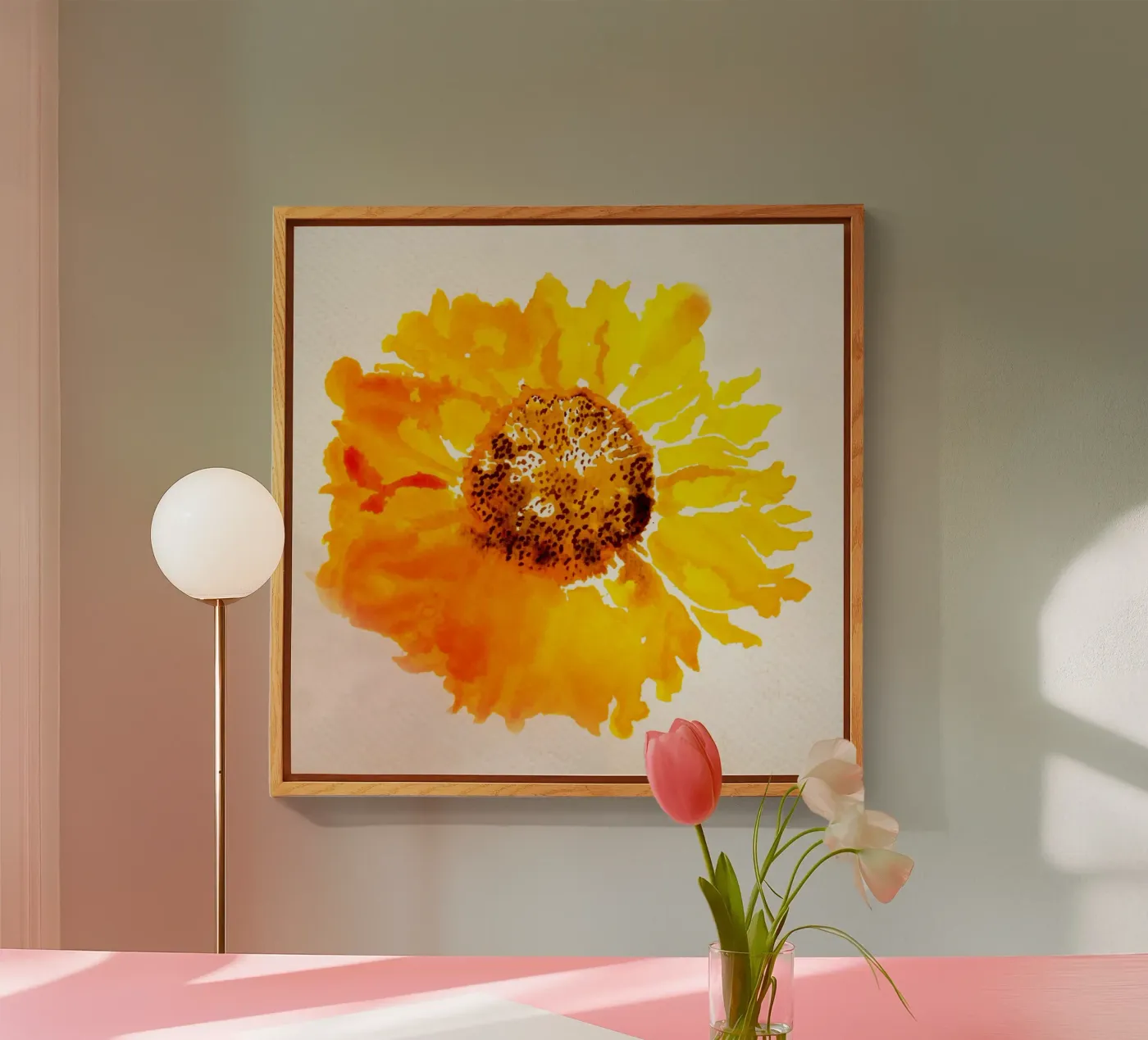 fiore del sole plexiglass da Teresa André