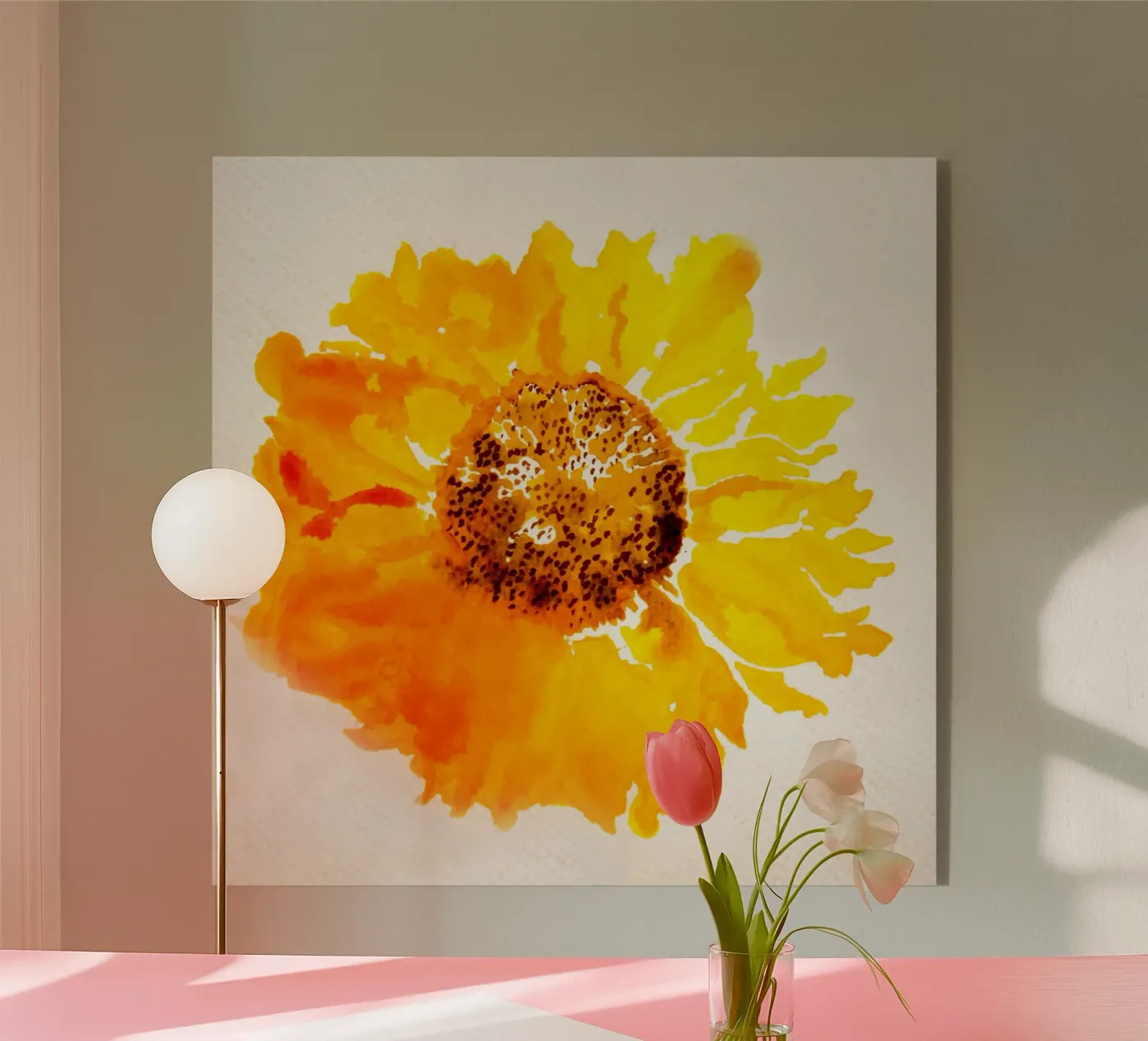 fiore del sole plexiglass da Teresa André