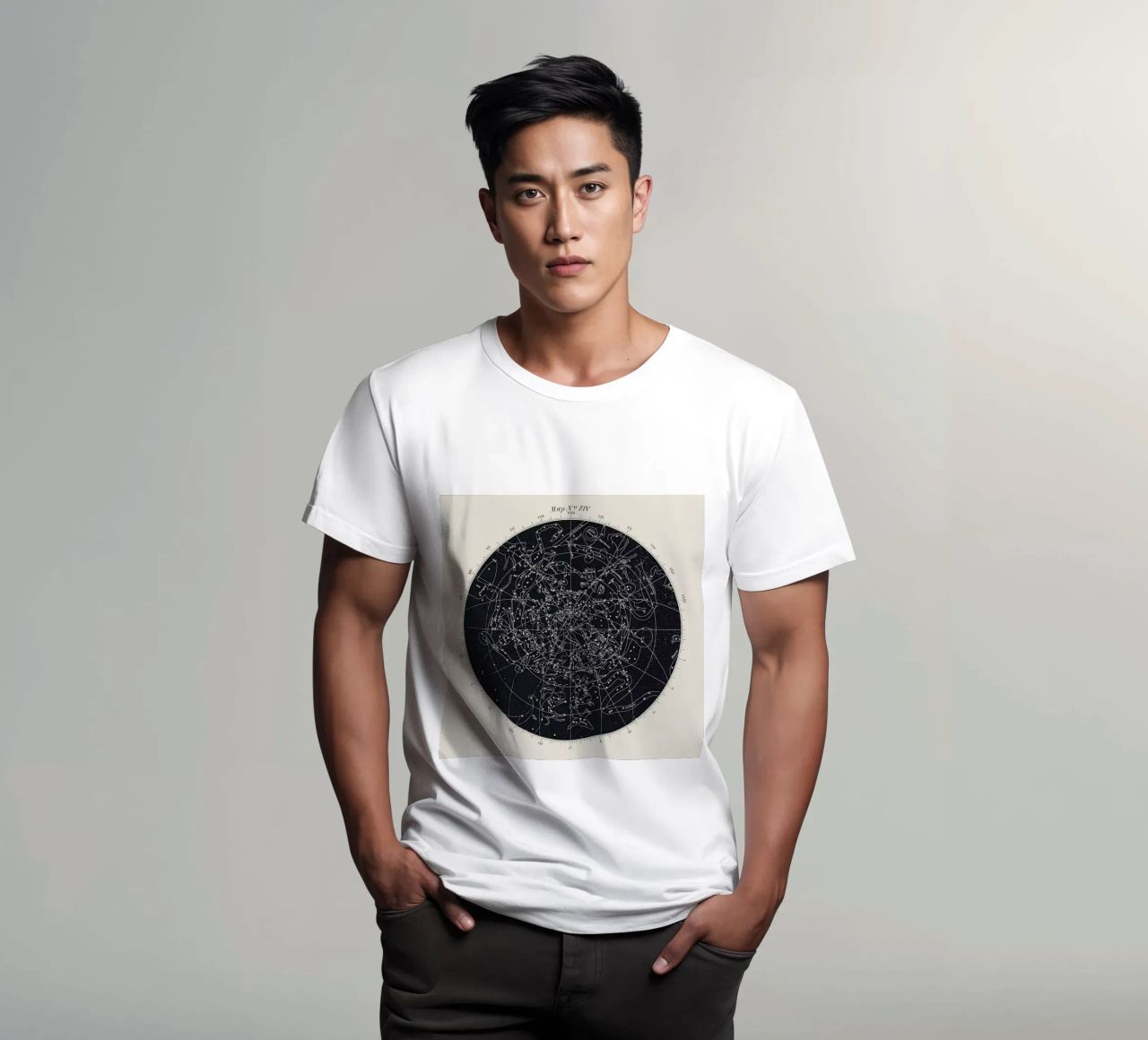 Map n°XIV t-shirt da Astër